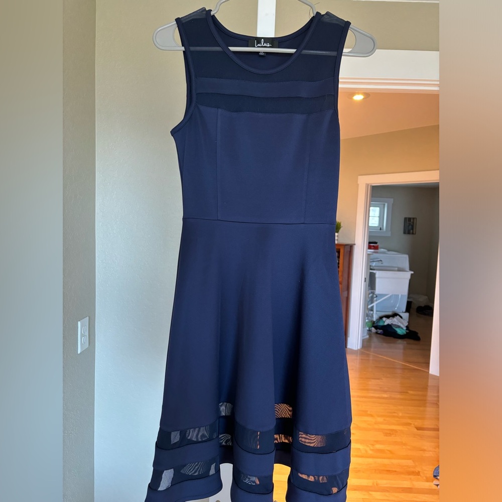 Lulus Navy Blue Dress, size XS